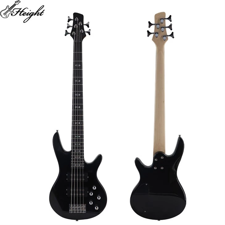 MSPB04 5 strengbass elektrisk gitar høykvalitets elektrisk gitar påboltet lønnetre hals
