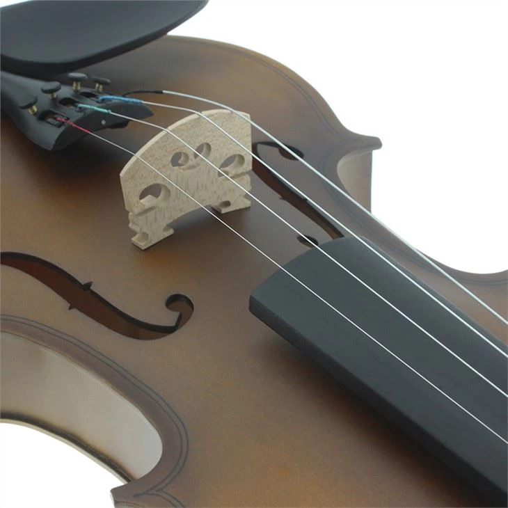 Dark Brown Matte Emotional Violin For Voliner